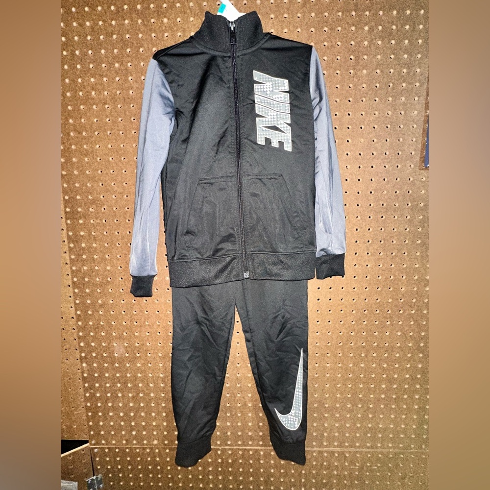 Nike Black and Gray Tracksuit
